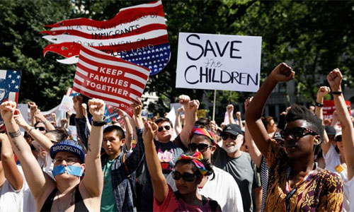 Manifestaciones en todo EEUU contra Trump